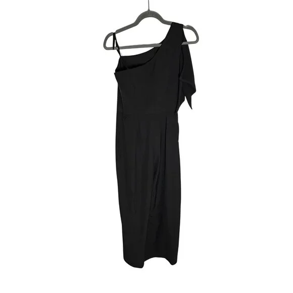 NWT BHLDN Windham One Shoulder Black Jumpsuit-sz 6
